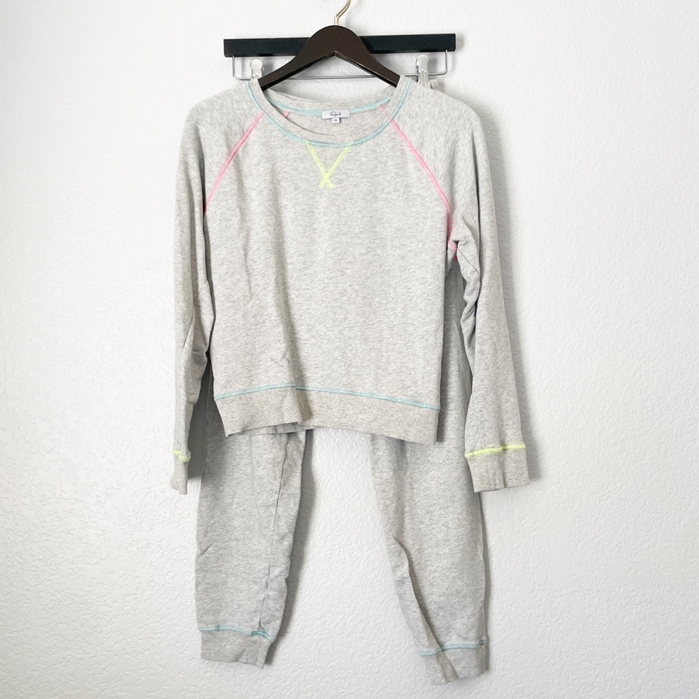 Rails Theo Top & Devon Bottom Neon Heather Gray S… - image 1